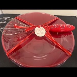 Rae Dunn Red Christmas mixing bowl gift set